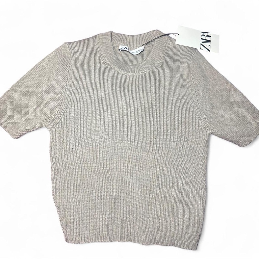 Zara Ribbed Knit Top - Picture 2 of 7
